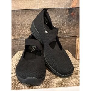 Skechers Up Lifted Its Fate Off Black WOMEN'S Casual Relaxed Fit Slip-On U.S 9.5